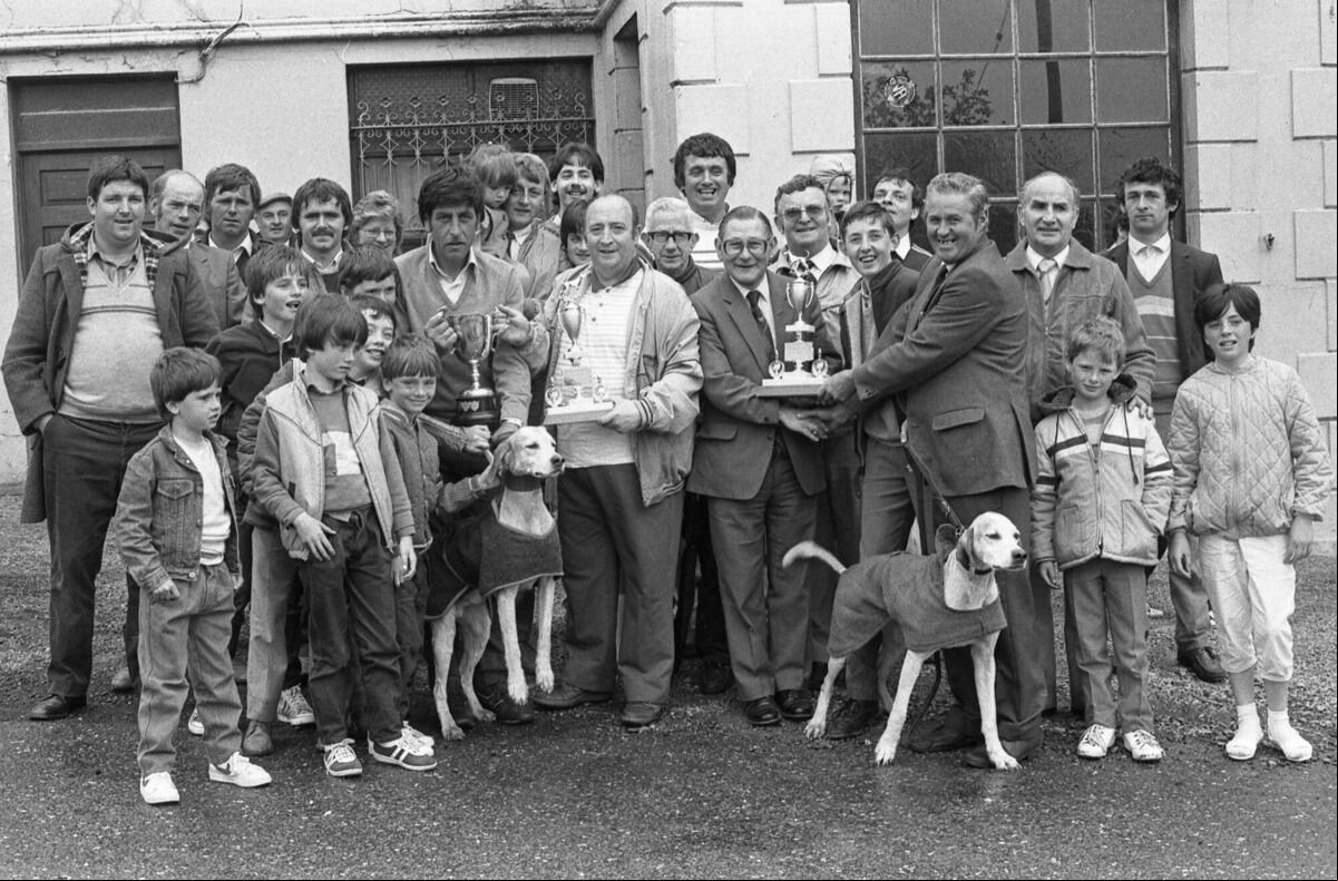 Southern Harriers at the Watergrasshill Draghunt in 1985. Southern Harriers at the Watergrasshill Draghunt in 1985.
