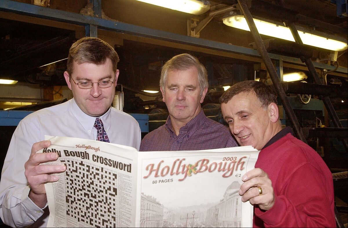 Pictured in 2003: John Dolan, Der O'Mullane, and Eddie Carey (right) Picture: Brian Lougheed Pictured in 2003: John Dolan, Der O'Mullane, and Eddie Carey (right) Picture: Brian Lougheed