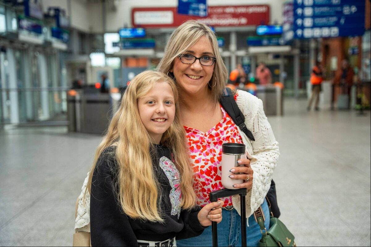 Lucy and Anna Gleeson from Tower who left Kent Station at 8am catch Taylor Swift tonight at the Aviva Stadium in Dublin. Picture by Noel Sweeney Lucy and Anna Gleeson from Tower who left Kent Station at 8am catch Taylor Swift tonight at the Aviva Stadium in Dublin. Picture by Noel Sweeney