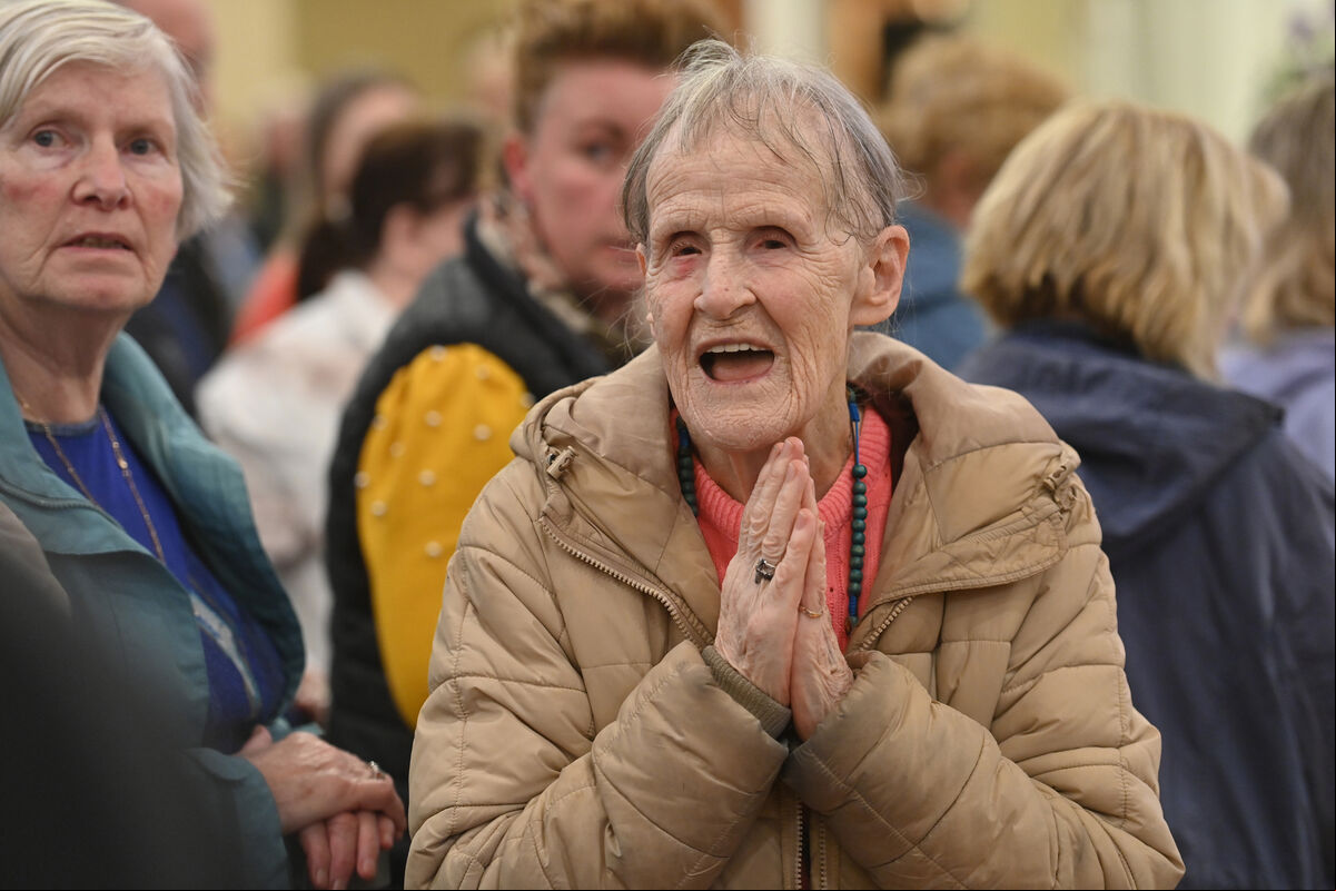 A member of the public viewing the relics of St Bernadette of Lourdes at the Cathedral of St Mary and St Anne, Cork for two days of veneration by of the public. Picture Dan Linehan A member of the public viewing the relics of St Bernadette of Lourdes at the Cathedral of St Mary and St Anne, Cork for two days of veneration by of the public. Picture Dan Linehan
