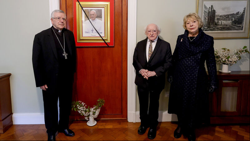 President Higgins says he hopes a new pontiff will build on Pope Francis' 'unfinished business' President Higgins says he hopes a new pontiff will build on Pope Francis' 'unfinished business'