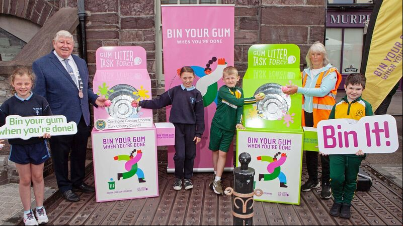 Gum Litter Task Force visits Macroom as Cork towns in bid to clean up Gum Litter Task Force visits Macroom as Cork towns in bid to clean up